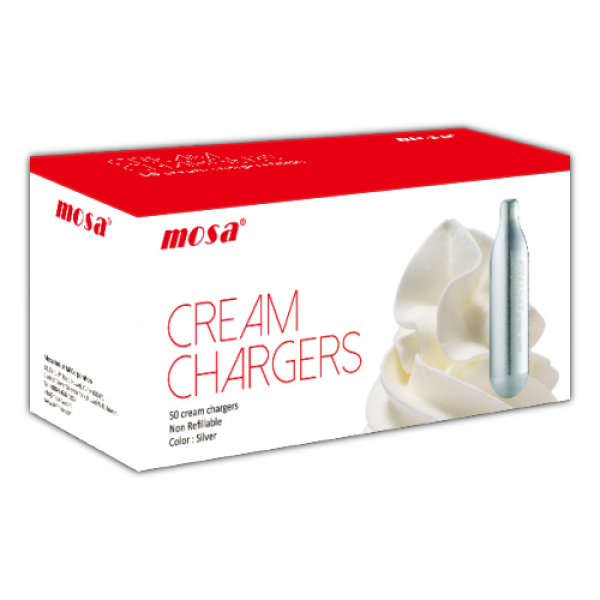 MOSA Cream Chargers N2O 8G 50 Pack